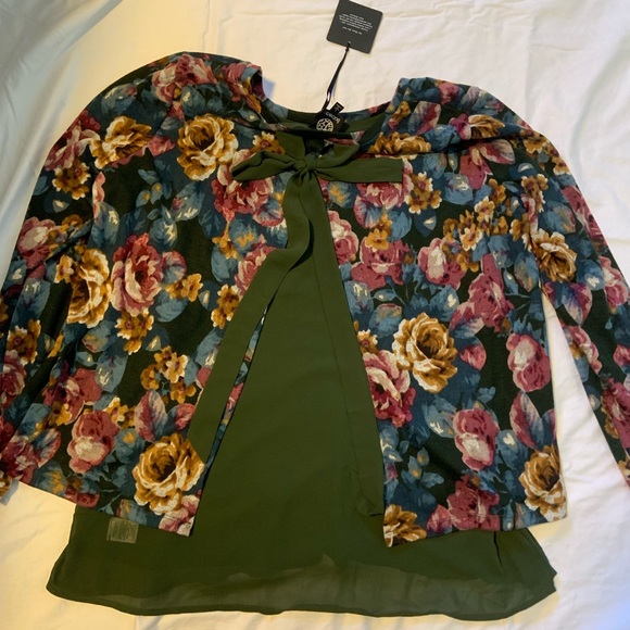 NWOT women’s Bobeau long sleeve blouse - Picture 1 of 4